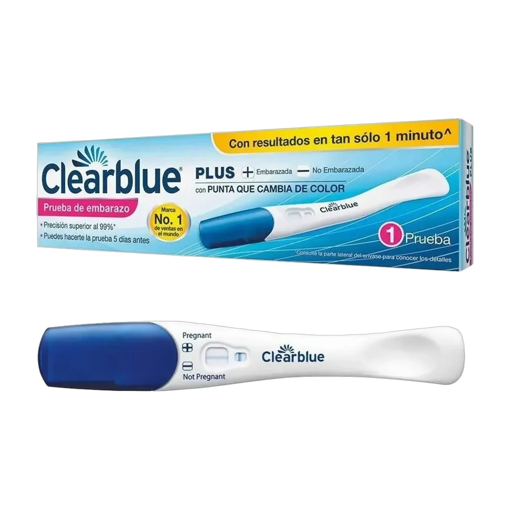Clearblue Plus Prueba Test Embarazo Precisión 99% Facil Uso