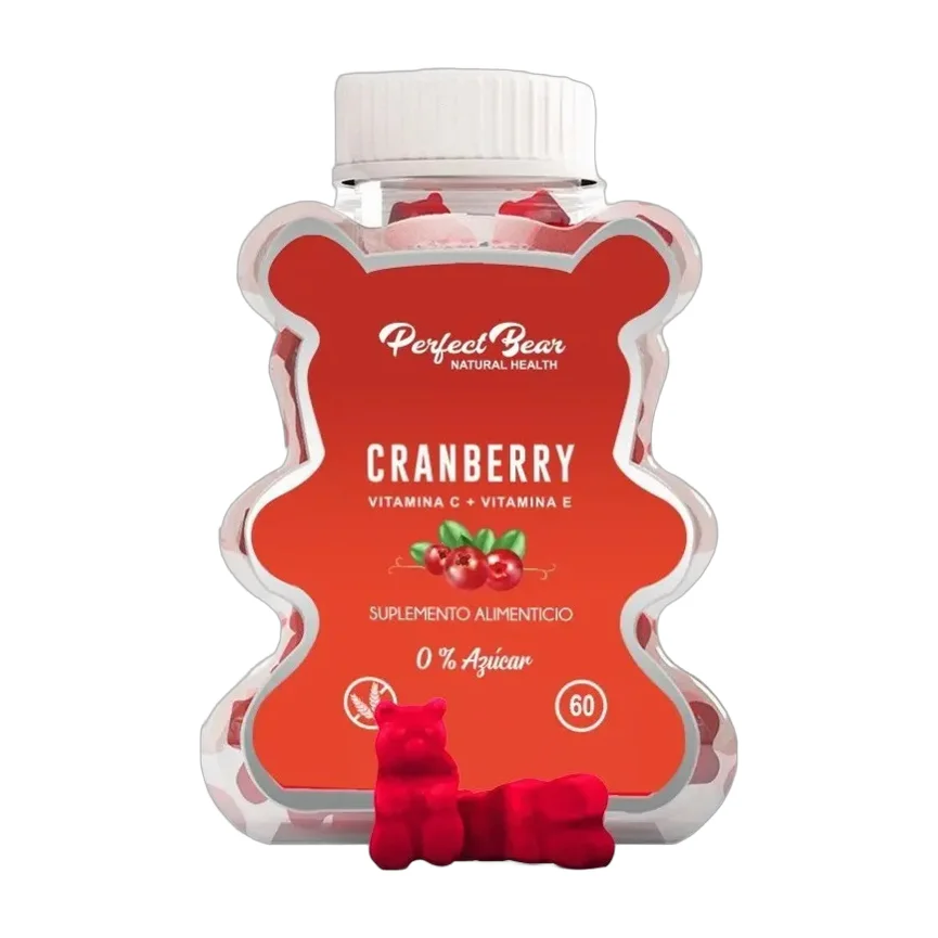 Cranberry Arándanos Rojos Vitamina C, E Gomitas 1 Mes