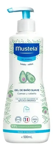 Mustela Gel Limpiador Suave Con Aguacate Bio Bebé 500 Ml