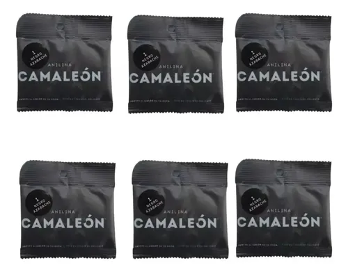 Pack X 6 Anilinas Camaleón Negro Azabache