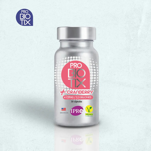Probiotix + Cranberry (30 Cápsulas) Sin Sabor