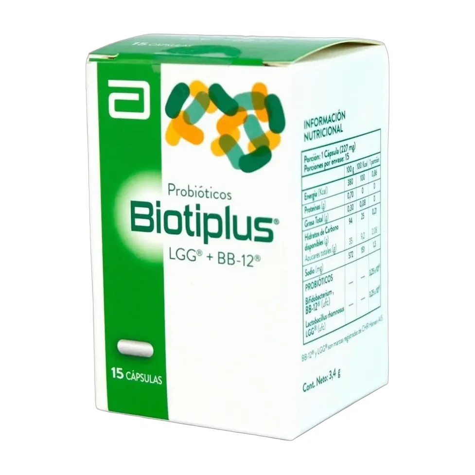 Biotiplus Probiotico Reconstituyente De La Flora 15 Capsulas Sabor Sin Sabor