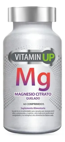 Magnesio Quelado 400mg (60 Comprimidos) Vitamin Up Sabor Sin Sabor