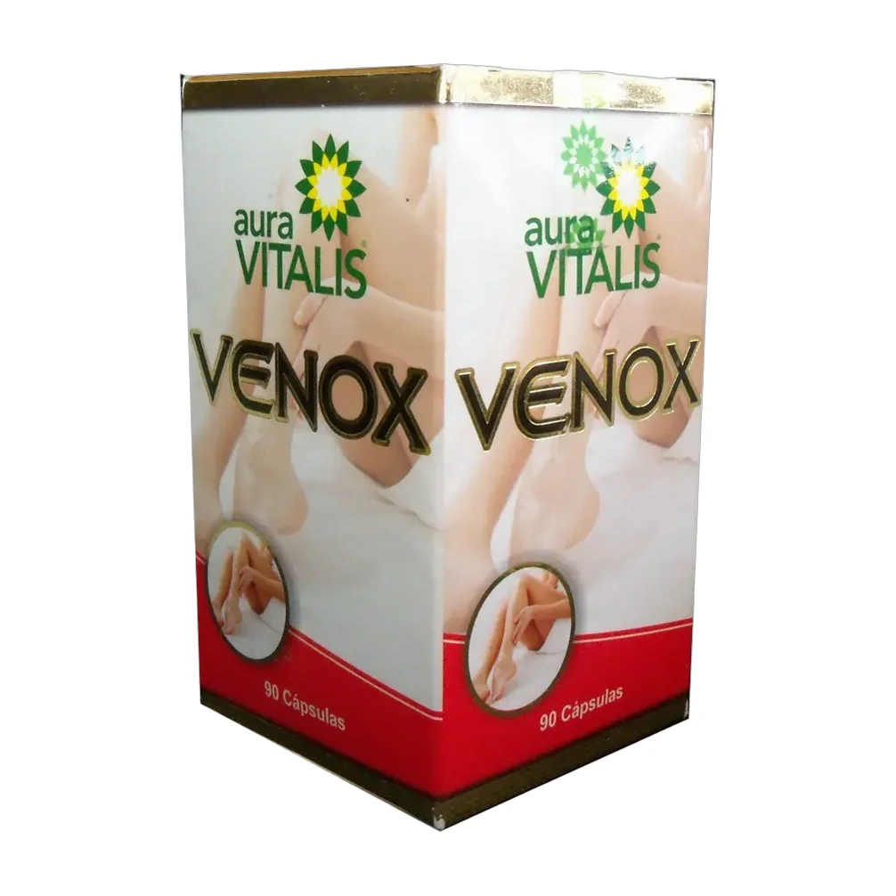 Suplemento Nutricional Venox 90 Cápsulas Aura Vitalis Vegano Sin Gluten Neutro