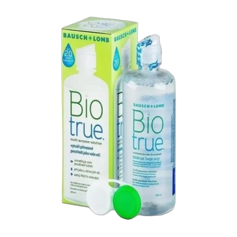 Solución Multipropósito Bausch + Lomb Biotrue 300 Ml Con Estuche Para Lentes De Contacto