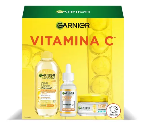 Pack Express Aclara Micelar+serum+crema Gel 480ml Garnier