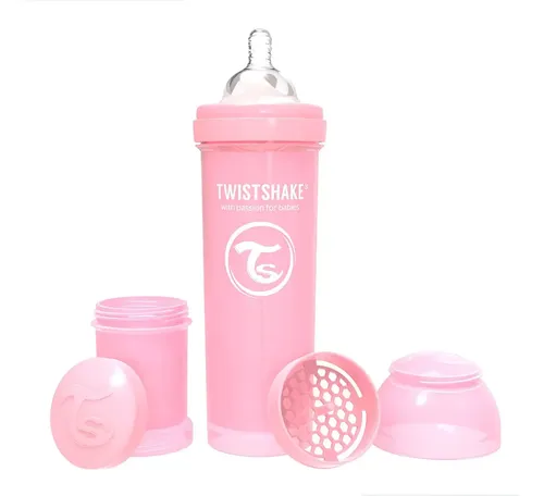 Twistshake Biberón Anticólico Rosado Pastel Liso
