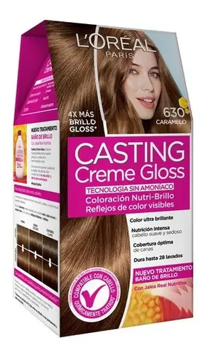 Tintura L'oréal Paris Creme Gloss Casting Creme Gloss Para Cabello 630 Caramelo