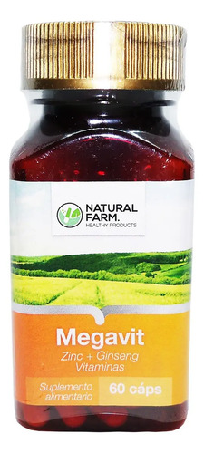 2 Meses Multivitaminico Megavit 60 Caps Zinc Ginseng Sabor Sin Sabor