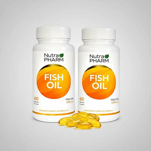 2 X Omega 3 Fish Oil Nutrapharm - 60 Cápsulas Sin Sabor Sin Sabor