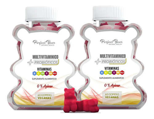 Multivitamínico -2 Meses , Perfect Bear Sabor Berries Berries