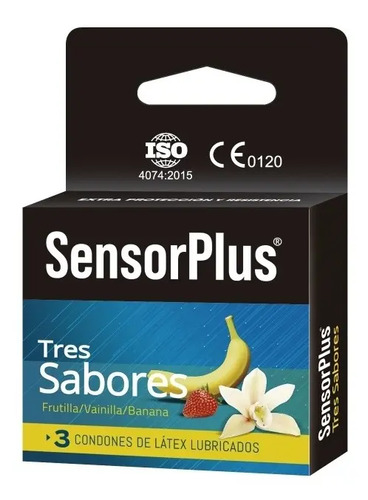 3 Preservativos Sensor Plus Variedades