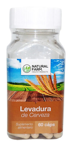 Levadura De Cerveza 60 Caps 500mg 100% Natural Sabor S/s Ss