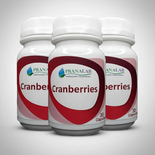 Cranberry Cápsulas X 500mg Pack 3 Frascos Sabor Cranberries