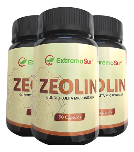 Zeolita Micronizada Clinoptilolita Detox Extremo Sur Pack 3x90 Cápsulas Veganas Sin Sabor