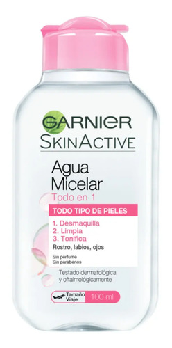 Agua Micelar Skinactive Todo En 1 Facial Garnier 100ml