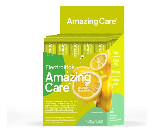 30x Electrolitos Bebida Hidratante Amazing Care Limonada