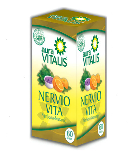 Nervio Vita Suplemento Nutritional 60 Cápsulas Aura Vitalis Sin Gluten Sabor Natural Natural A.v