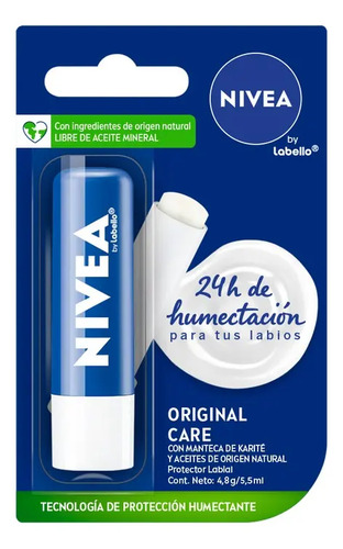 Bálsamo Labial Original Care 24h De Humectación 4.8g Nivea