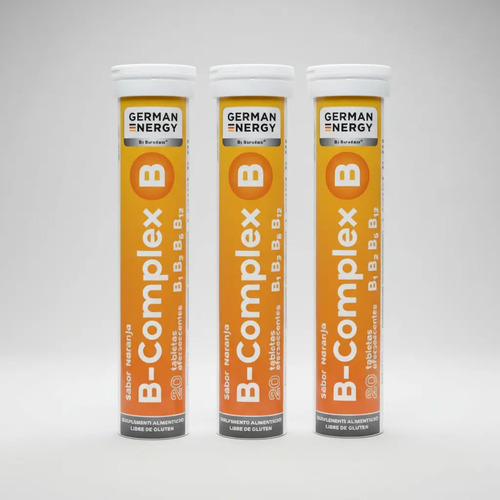 B - Complex Efervescente 20 Tabs. Fabricado En Alemania Naranja