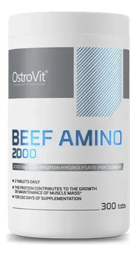 Suplemento En Tabletas Ostrovit Aminoácidos De Carne De 300 Un Sin Sabor
