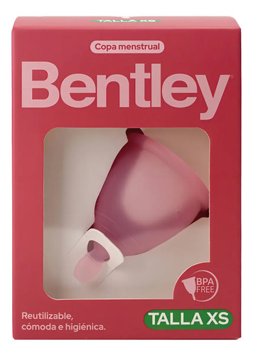 Copa Menstrual Talla Xs Bentley Certifi Reutilizab Libre Bpa Rosa