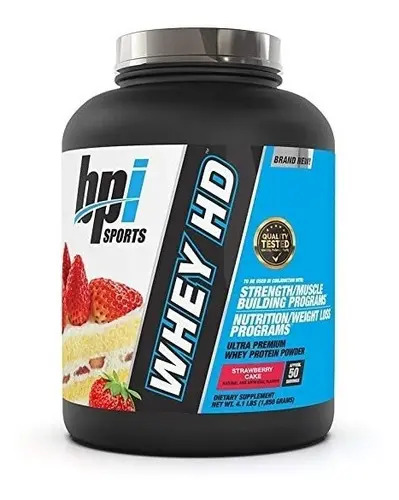 Proteina Bpi Sports Whey Hd 4.1 Lbs Los Sabores Strawberry Cake