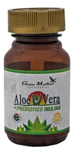 Cápsulas Nutricionales Aloe Vera + Inulina 60 Unidades Sin Sabor