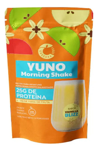Yuno Morning Shake Vainilla Blizz 300g Sabor Cáscara Foods, Yuno Morning Shake Vainilla Blizz