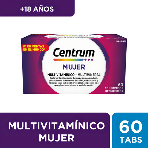 Centrum Mujer 60 Comprimidos Sabor Original