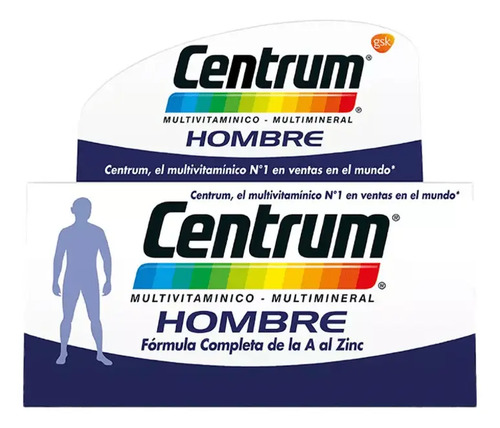 Multivitaminico Hombre 60 Capsulas Centrum Sabor Sin Sabor
