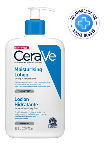 Loción Hidratante Cerave Para Piel Seca A Muy Seca 473 Ml Cerave Hidratante Loción Hidratante Cerave Fluido