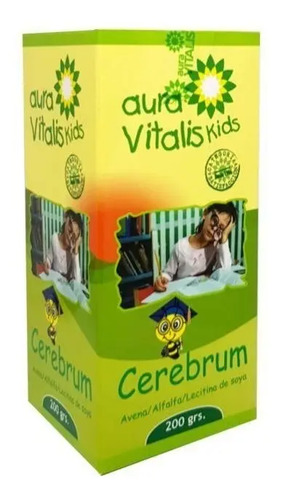 Cerebrum Kids Jarabe Nutricional Infantil Sin Gluten 200g Aura Vitalis Natural A.v