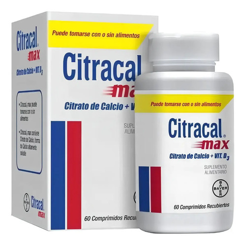 Citracal Max 60 Capsulas Sabor Sin Sabor