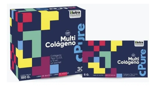 Colágeno Hidrolizado En Polvo Sabor Guaraná Nutra Pharm 30 Sachets