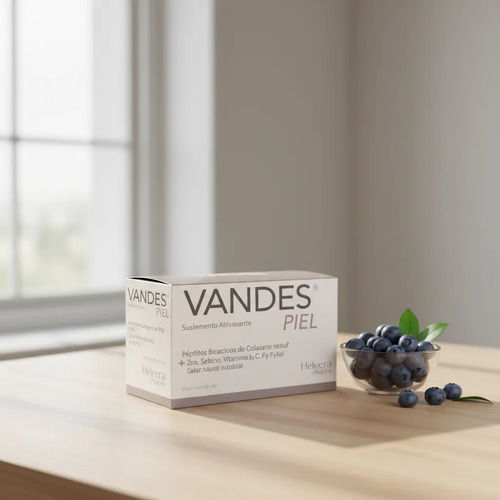 Suplemento Vandes Piel  Estimulador Colageno 30 Sachets Arándano