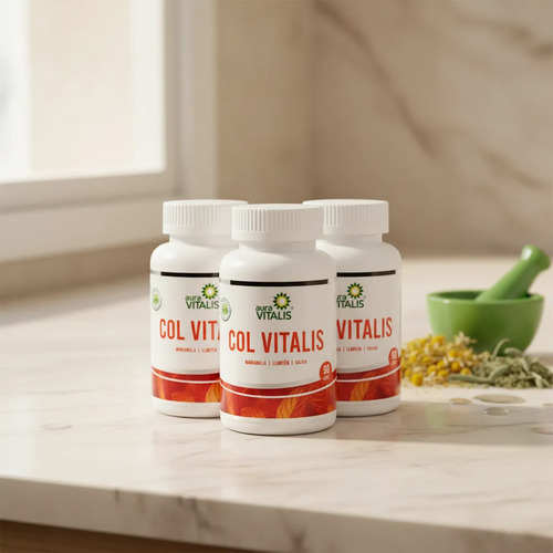 3 X Colon Vitalis 90 Caps Colon Irritable Trastornos Digesti Sin Sabor