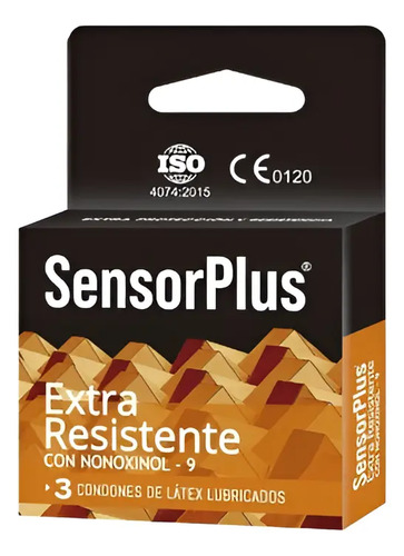 Condon Sensor Plus Caja 3 Unidades -  Resistente/nonoxinol 9