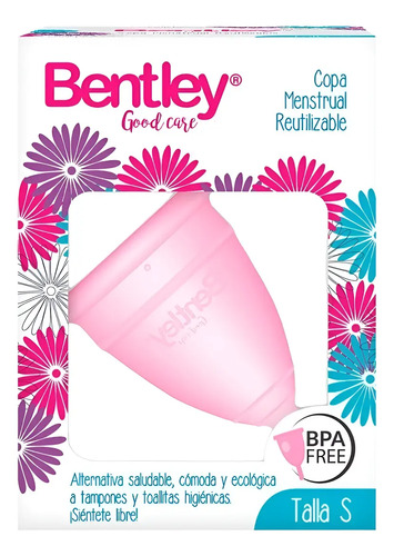 Copa Menstrual Talla S Bentley Certificada Reutilizable Rosa