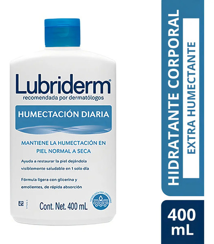 Crema Corporal Lubriderm Humectación Diaria 400ml Sin Fragancia