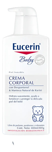 Crema Corporal Baby Hidrata Suavemente 400 Ml Eucerin Neutra