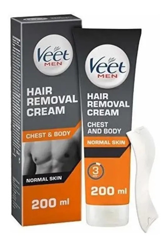 Crema Depilatoria Veet For Men Pieles Normales X 200 Ml