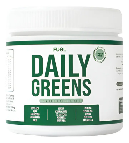 Daily Greens Detox + 14 Cepas De Probioticos Fuel Nutrition Daily Green