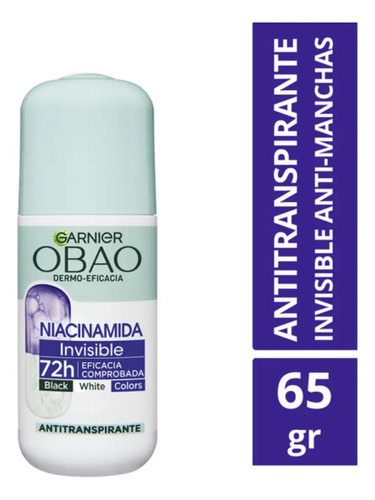 Desodorante Antitranspirante Roll On Niacinamida 65g Garnier Niacinamida Roll On