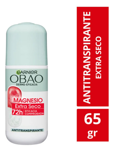Desodorante Antitranspirante Roll On Magnesio 65g Garnier
