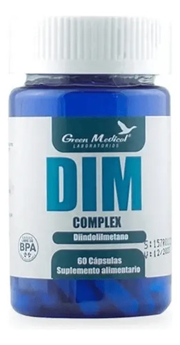 Dim Complex 60 Capsulas Green Medical (menopausia) Sabor Sin Sabor