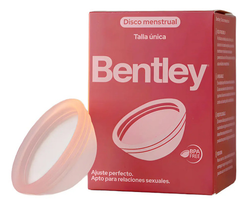 Disco Menstrual Bentley Talla Única Silicona Médica 1 Unidad