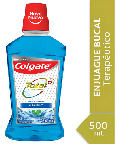 Enjuague Bucal Total 12horas Clean Mint 500ml Colgate