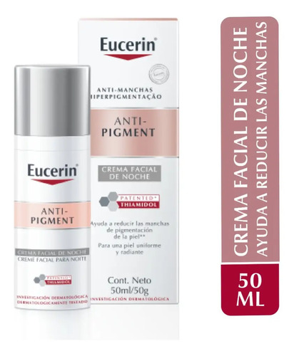 Eucerin Anti Pigment Crema Facial Noche Anti Manchas Thiamidol Regeneración Piel 50ml Todo Tipo De Piel