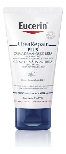 Eucerin Urea Repair Crema De Manos 75ml Sin Fragancia